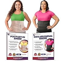 ARMSTRONG AMERIKA Wide Abdominal Binder Belly Wrap XXL + Postpartum Belly Band & Belly Wrap XL
