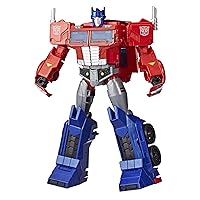 Transformers Toys Optimus Prime Cyberverse Ultimate Class Action Figure - Repeatable Matrix Mega Shot Action Attack Move - Toys for Kids 6 & Up, 11.5