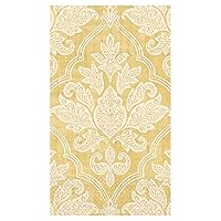 Luxurious Gold Damask Guest Towels, 8