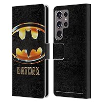 Head Case Designs Officially Licensed Batman (1989) Poster Key Art Leather Book Wallet Case Cover Compatible with Samsung Galaxy S24 Ultra 5G