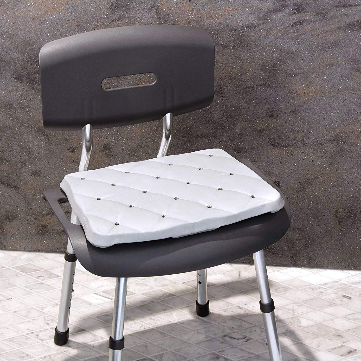 DMI Bath Seat Foam Cushion for Transfer Benches, Shower Chairs, Bath Chairs, Stadium Seats, Bathtub Cushion or Kneeling Mat, FSA HSA Eligible, Kneeling Pad, Waterproof Foam and Slip-Resistant