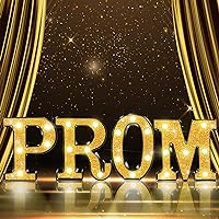 Prom Light Up Letters 2024 Graduation Party Decorations-Gold Glitter Large Prom Led Sign, Prom Marquee Letters for Centerpieces Tables Wall Kindergarten Preschool High School College Decor