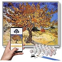 Number Painting for Adults Mulberry Tree Painting by Vincent Van Gogh Paint by Number Kit On Canvas for Beginners 40X60CM