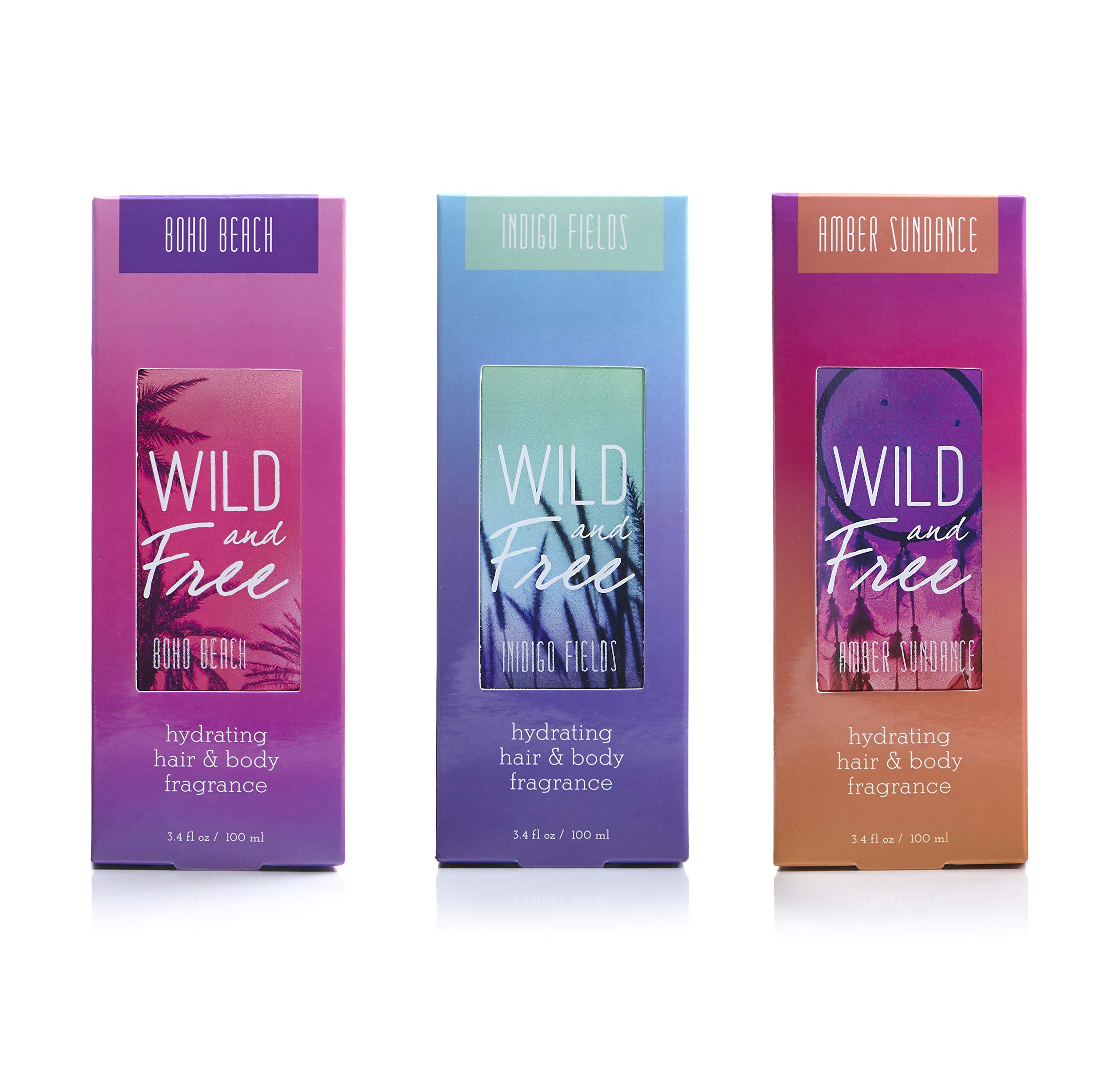Tru Western Wild and Free Boho Beach Women's Hydrating Hair and Body Fragrance, 3.4 fl oz (100 ml) - Fresh, Creamy, Coconut
