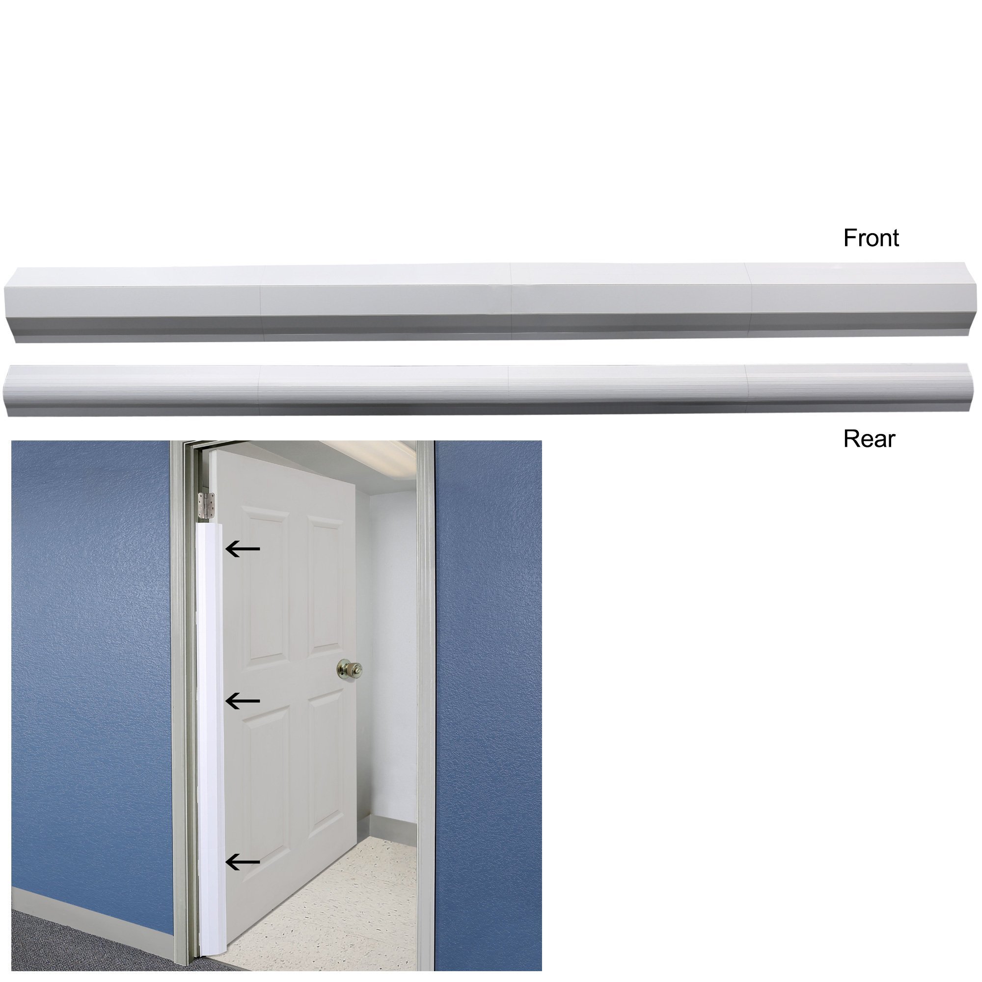 PinchNot Home Shield for 90 Degree Doors (Set) - Guard for Door Finger Child Safety. by Carlsbad Safety Products