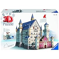 Ravensburger Neuschwanstein 216 Piece 3D Jigsaw Puzzle for Kids and Adults - Easy Click Technology Means Pieces Fit Together Perfectly