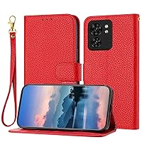 Phone Flip Case Wallet Case Compatible with Motorola Moto Edge 40 Compatible with Women and Men,Flip Leather Cover with Card Holder, Shockproof TPU Inner Shell Phone Cover & Kickstand phone protection