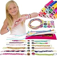 IQKidz Friendship Bracelet Making Kit - Make Bracelets Craft Toys for Girls Age 8-12 yrs, Cool Birthday Gifts for 7, 9, 10, 11 Years Old Kids, Christmas Gift Set
