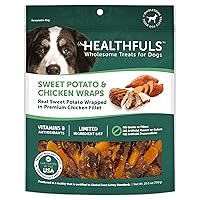 Chicken-Wrapped Sweet Potato Treats, 25 oz - Healthy, Protein Rich Treats for Dogs - Long Lasting Dog Chews — Soft and Chewy Dog Treats