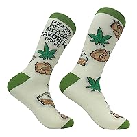 Crazy Dog T-Shirts Men's Chicken Pot Pie 3 Socks Funny 420 Stoner Munchies Sarcastic Novelty Footwear