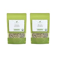 Pure and Organic Biokoma Yarrow (Achillea millefolium) Dried Herb 50g (1.76oz) In Resealable Moisture Proof Pouch, Pack of Two