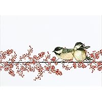 Winterberry & Chickadees Deluxe Boxed Christmas/ Holiday/ Greeting Cards