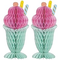 Pastel Cardstock Honeycomb Centerpiece Decorations (Pack Of 2) - 11