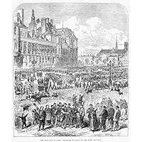 Paris Commune 1871 Nbarricades In Front Of The Hotel De Ville Wood Engraving From An English Newspaper Of 8 April 1871 Poster Print by (18 x 24)
