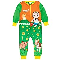 CoComelon Boys Onesie Green OR Blue Fleece | MacDonald Farm Time For Bed | Kids Pyjama PJs Sleepsuit Nightwear