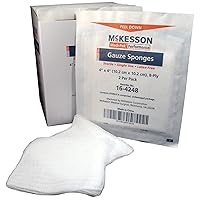 McKesson 16-4248 Gauze Sponge Medi-Pak Performance Cotton Gauze 8-Ply 4 x 4