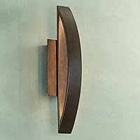 Possini Euro Design Industrial Modern Wall Light Sconce Copper Bronze Brown Hardwired 5 1/2