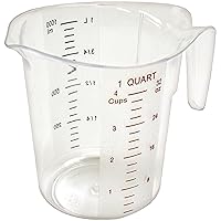 Winco FBA_ Measuring Cup, Polycarbonate, 1-Quart, Clear