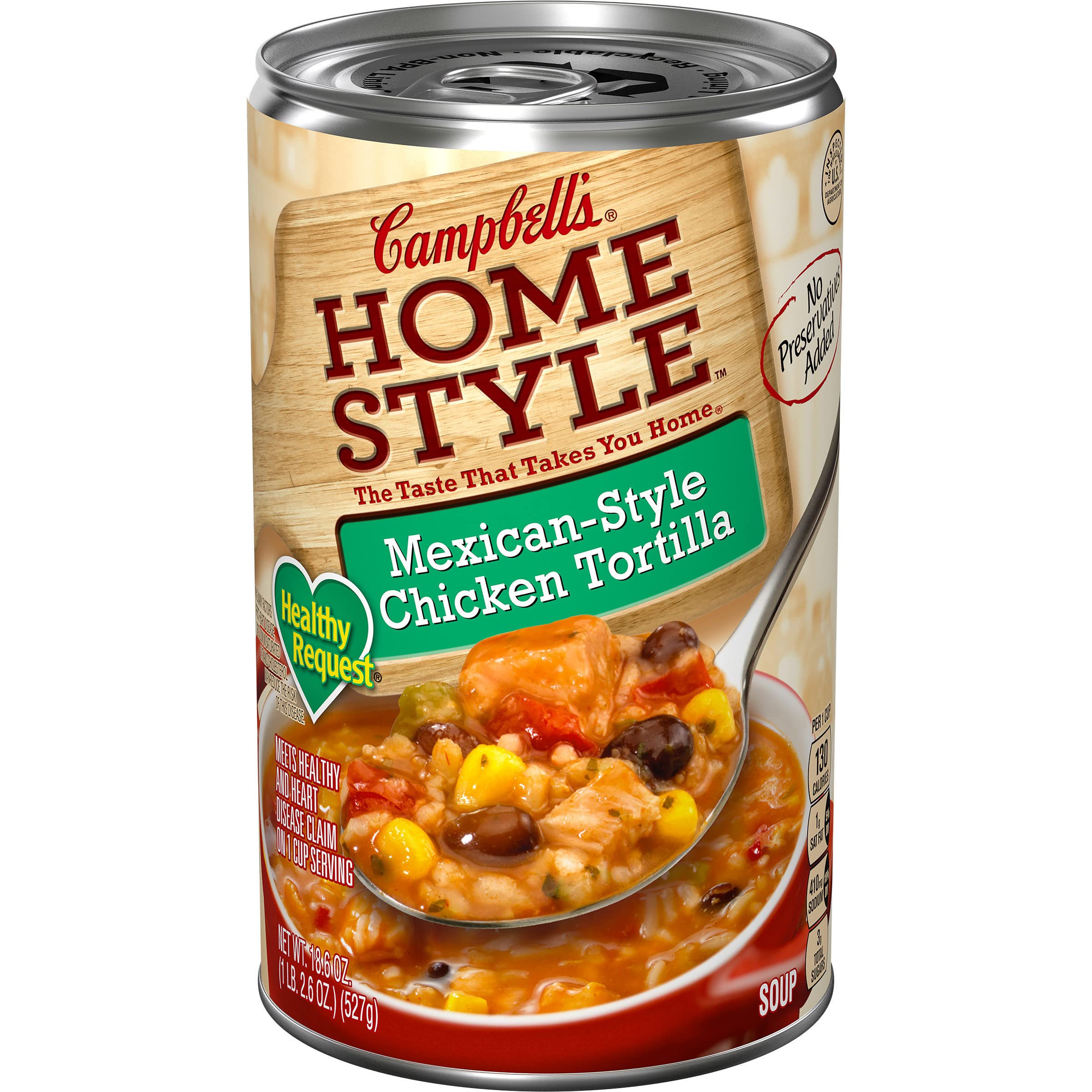 Campbell's Homestyle Healthy Request Mexican-Style Chicken Tortilla Soup, 18.6 Oz (Pack of 12)