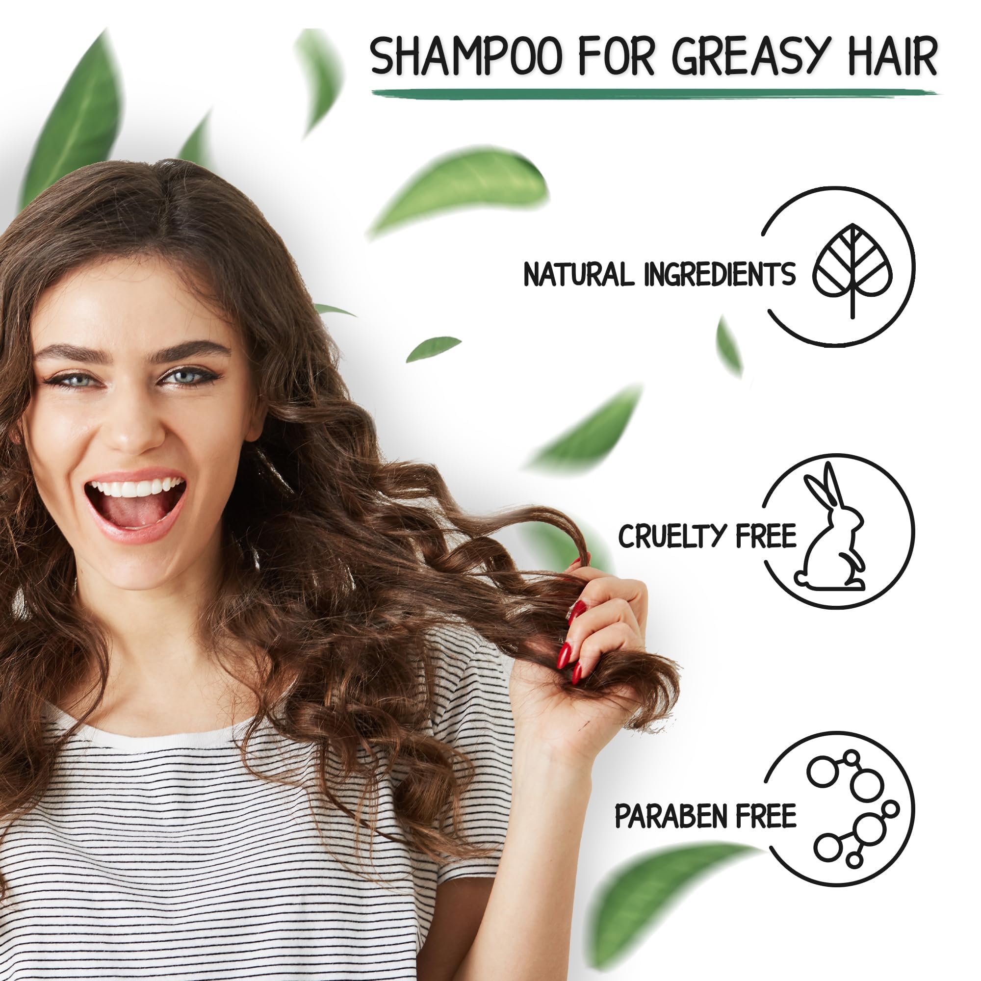 Nettle Shampoo - Helps Regulate Sebum Production, Reduce Dandruff & Ease Scalp Irritation - For Strong, Healthy Hair- 200ml