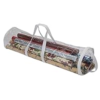 Simplify Clear Gift Wrap Storage Bag | Holds 30