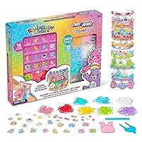 Rainbow Loom: Care Bears Cutetique: Sharing is Caring -16 Charms, DIY Rubber Band Bracelet Kit, Exclusive Cheer Bear Loom, Jewelry Making, Kids Age 7+