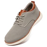 Men's Wide Casual Dress Oxfords Business Shoes Fashion Sneakers Mesh Breathable Comfortable Walking Shoes