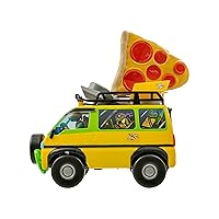 TMNT, Teenage Mutant Ninja Turtles Pizza Blaster Rc Movie Edition - Fun 2.4Ghz Remote Control Vehicle W/6 Foam Pizza Launchers - Ages 5+