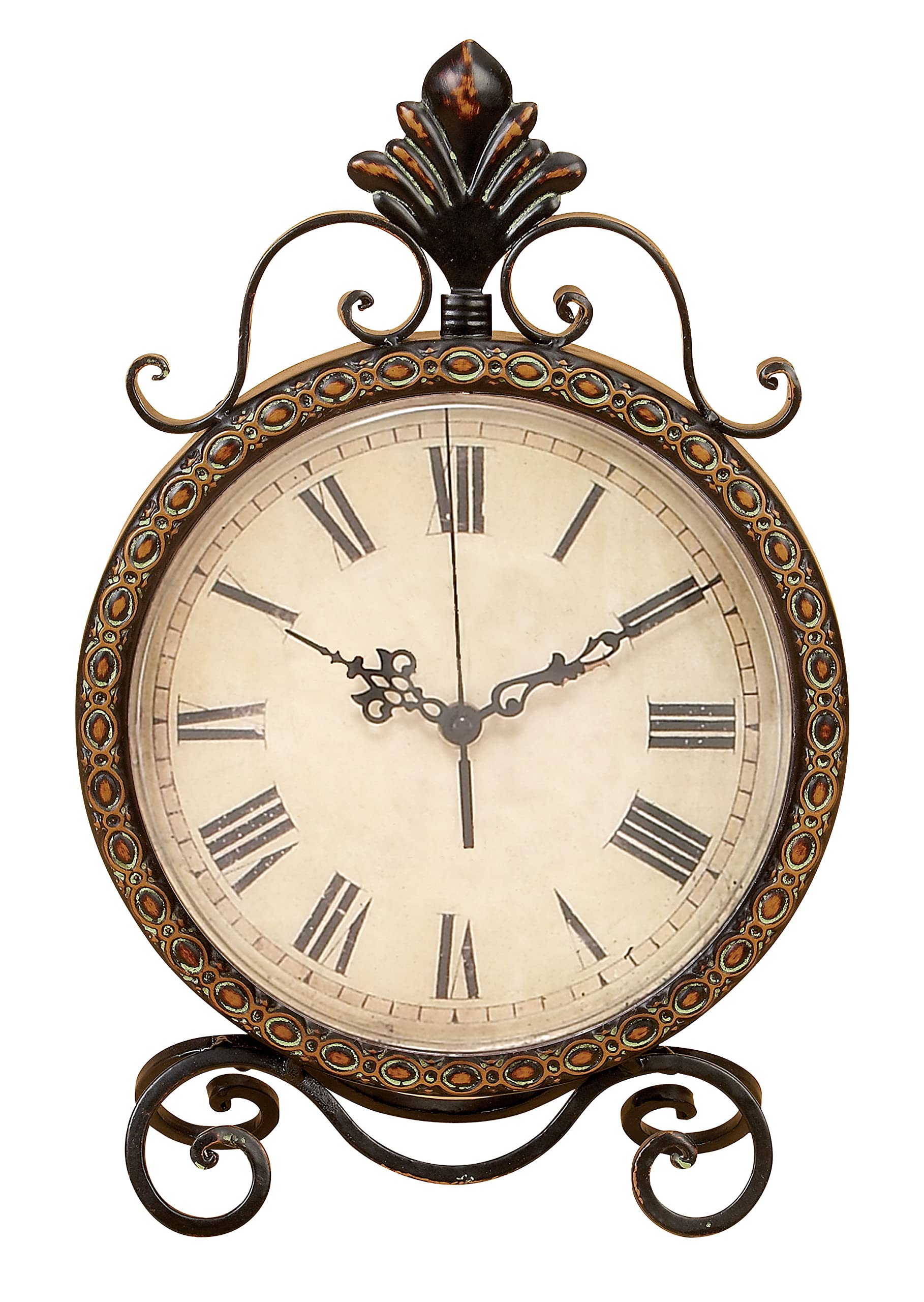 Deco 79 Metal Scroll Clock, 11