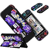 Oqplog Anime Case for Nintendo Switch OLED 2021 Cool Animation Character Design Themed Cute Funny Character Fashion Scratch Resistant Cases Hard Shell Cover for Girls Kids Boys for Switch OLED,Genggui