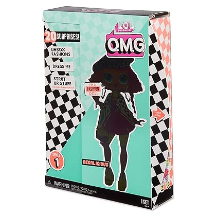 L.O.L. Surprise! O.M.G. Neonlicious Fashion Doll with 20 Surprises