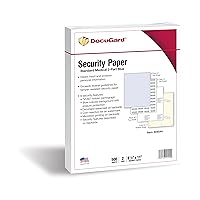 DocuGard Standard Medical Security Paper for Printing Prescriptions and Preventing Fraud, CMS Approved, 6 Security Features, Laser and Inkjet Safe, Blue/Canary 2-Part, 8.5 x 11, 24 lb., 250 Sets (04544)