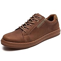 Men's Casual Oxford Sneakers Suede Leather Walking Shoes for Men Fashion Comfortable Daily Footwear Size 9