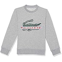 Lacoste Boys' Kid's Long Sleeve Graphic Croc Hooded Sweatshirt
