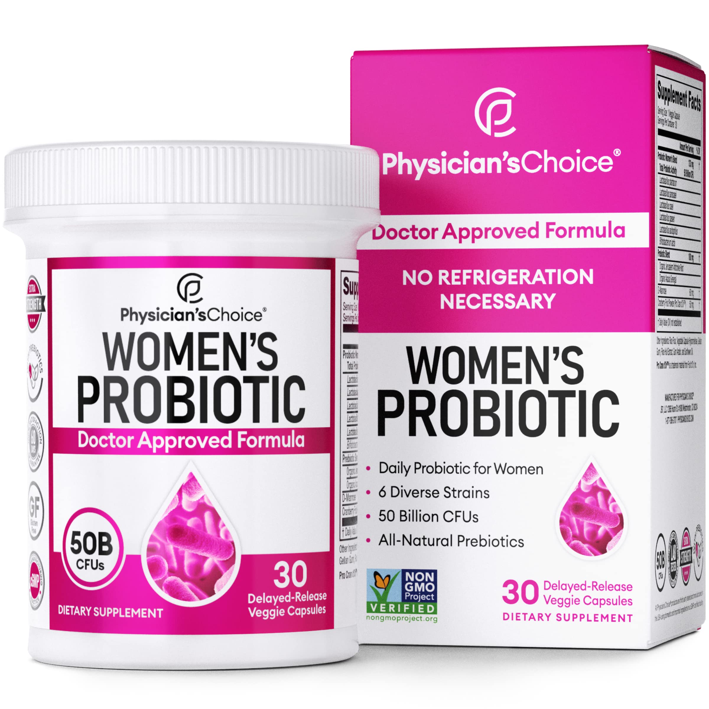Physician's CHOICE Probiotics for Women & Digestive Enzymes Bundle