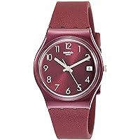 Swatch Damen Analog Quarz Uhr mit Silikon Armband GR405