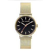 Ted Baker Watches Women's Quartz Watch with Stainless Steel Strap, Gold, 18 (Model: BKPPHF919OT)