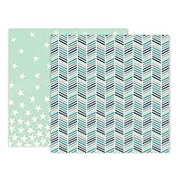 American Crafts Paige Evans Turn The Page 25 Pack of 12 x 12 Inch Patterned Paper 5, 25 Piece