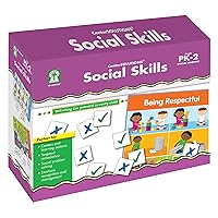 Key Education Social Skills Boxed Game Set, 15 Board Games With Social Emotional Learning Activities, File Folder Social Skills Learning Games for Autism, Preschool, Kindergarten, 1st and 2nd Grade