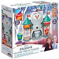 Disney Frozen II Slushy Treat Maker Includes Slushy Unit, Ice Shaver, Ice Cube Molds, Ice Bucket, Slushy Cup & Spoon