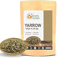 Herbs Botanica Yarrow Herb Dried For Tea, Achillea millefolium Loose Leaf & Flower For Tincture, Skincare Organic Resealable Double Moisture Proof Pouch 4 oz