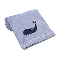Seas The Day Blue Whale Super Soft Baby Blanket