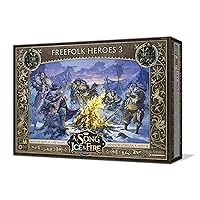CMON A Song of Ice and Fire Tabletop Miniatures Game Free Folk Heroes III Box Set - Champions of The Wild North, Strategy Game for Adults, Ages 14+, 2+ Players, 45-60 Minute Playtime, Made