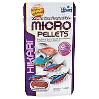 Hikari Tropical Semi-Floating Micro Pellets Fish Food, 0.77 Oz (22g)