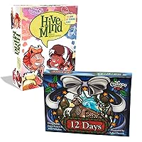 Calliope Games Hive Mind Family Fun Game find Out How Well You Think Alike and with Bonus 12 Days of Christmas Card Game