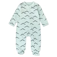 HonestBaby Footed Sleep & Play Pajamas Organic Cotton for Infant Baby Boys (LEGACY)