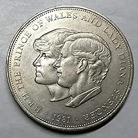 1981 UK Commemorative Prince Charles of Wales and Princess Diana Wedding Coin. 25 Pence Circulated Condition by Seller