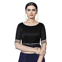 Women's Blouse for Saree New Indian Readymade Bollywood Designer Party Wear Padded Crop Top Choli Plus Size