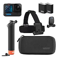 GoPro HERO11 Black Accessory Bundle - Includes Extra Enduro Battery (2 Total), The Handler (Floating Hand Grip), Headstrap + Quick Clip, and Carrying Case