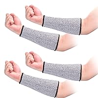 ANCIRS 2 Pairs 22cm Cut Resistant Sleeves for Arm Protection, Protective Guards for Dog Bite, Cooking, Sun Exposure Burn